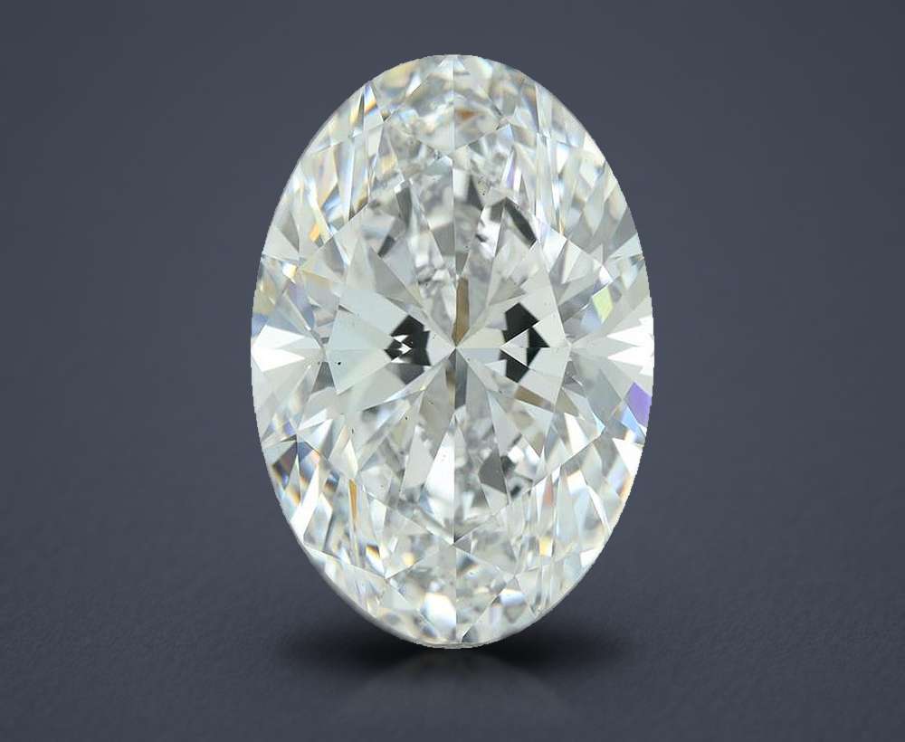 7.73 Carat Oval Lab Diamond