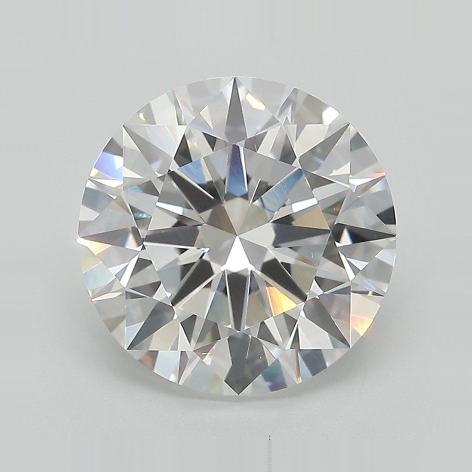 4.36ct E VVS2 Rare Carat Ideal Cut Round Lab Grown Diamond