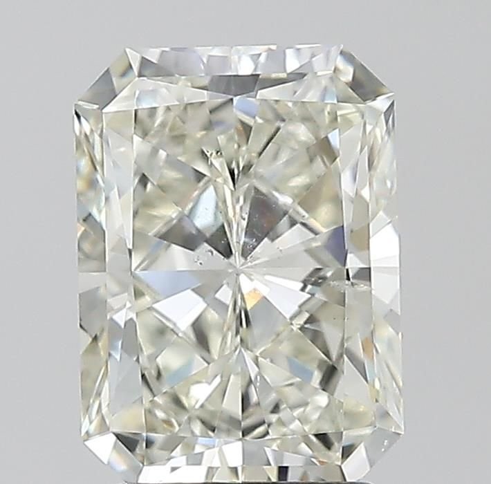 2.66ct K SI2 Rare Carat Ideal Cut Radiant Diamond