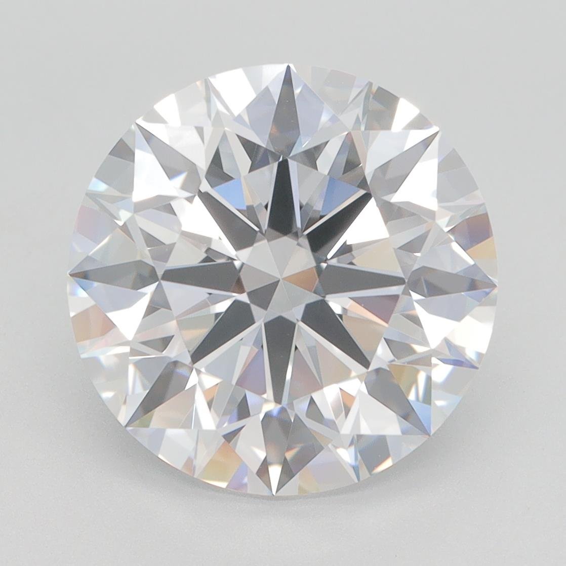 5.36ct D VVS2 Rare Carat Ideal Cut Round Lab Grown Diamond