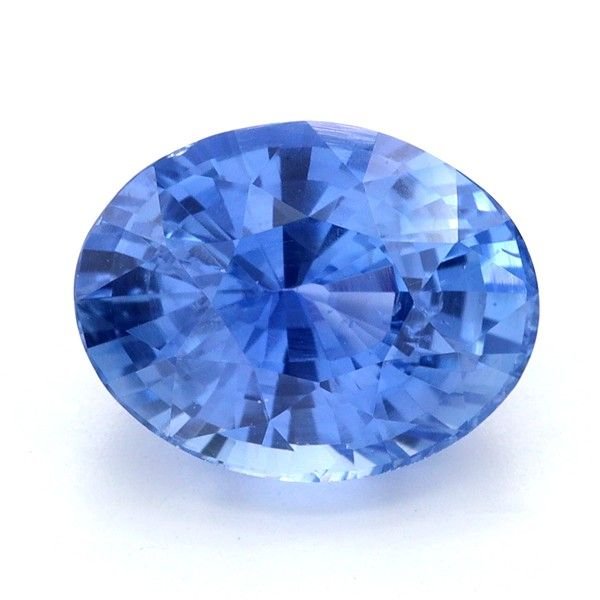 3.54 Carat Blue Oval Sapphire