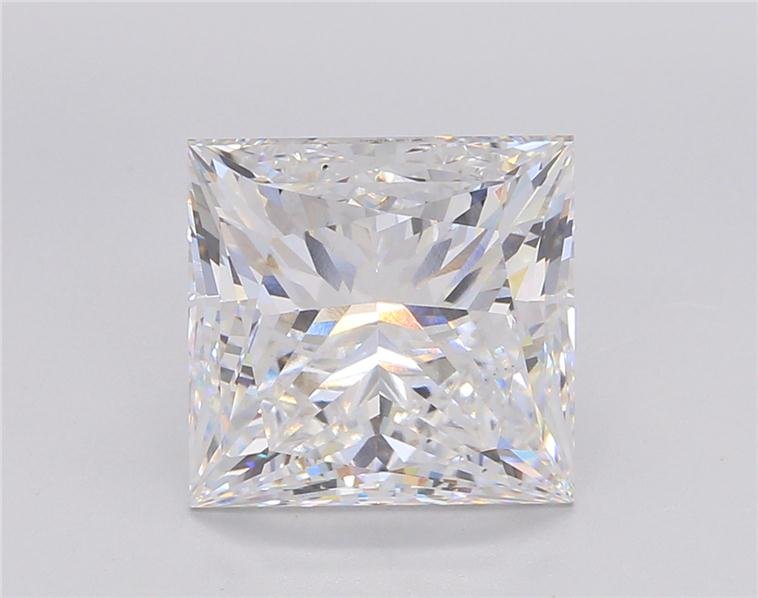 5.52ct E VS2 Rare Carat Ideal Cut Princess Lab Grown Diamond