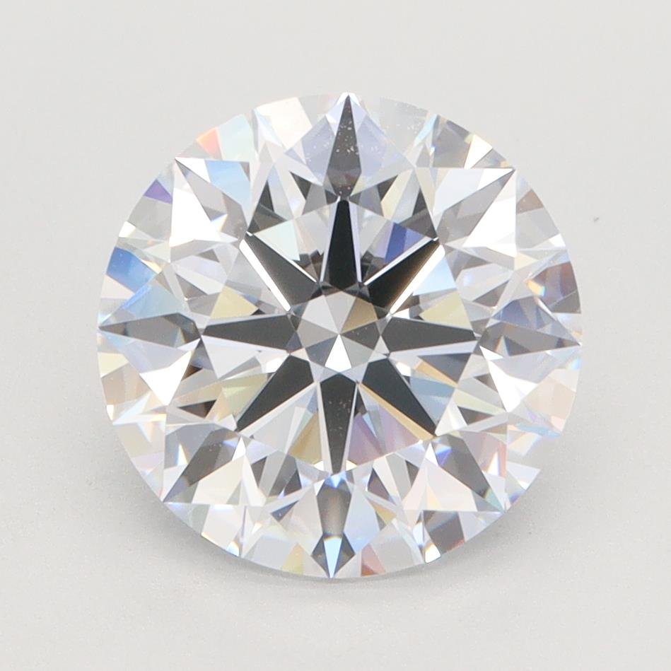 3.06ct F VVS2 Rare Carat Ideal Cut Round Lab Grown Diamond