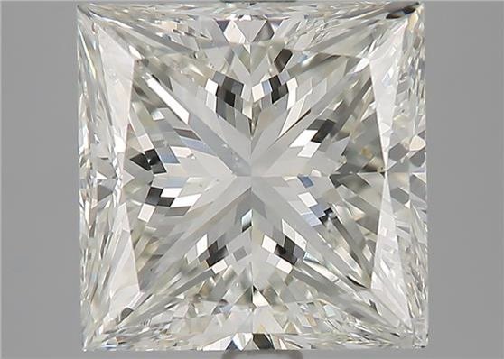 3.63ct J SI2 Very Good Cut Princess Diamond