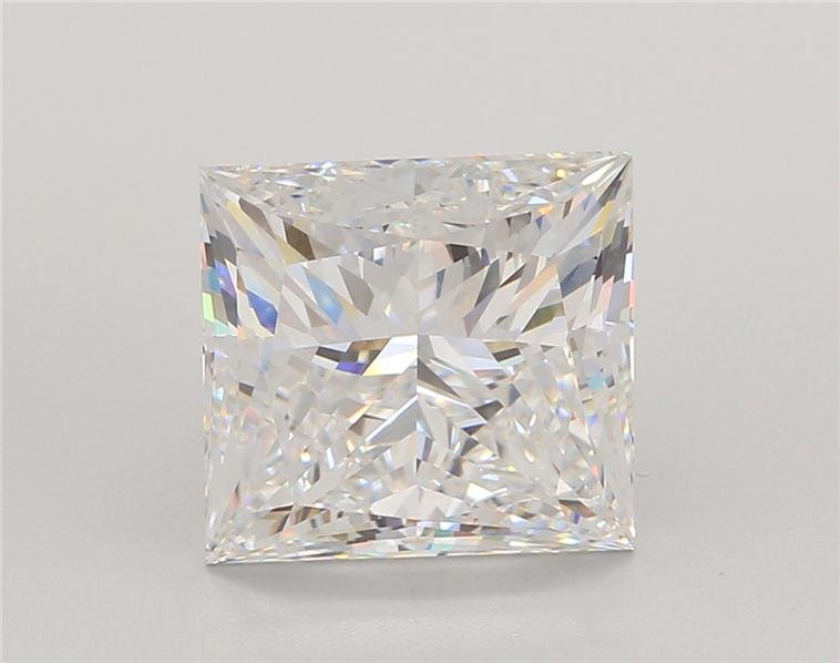 5.01ct E VVS2 Rare Carat Ideal Cut Princess Lab Grown Diamond