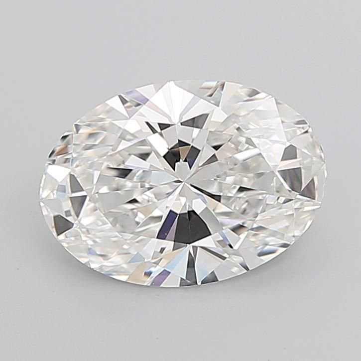 5.04ct F VVS2 Rare Carat Ideal Cut Oval Lab Grown Diamond