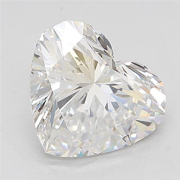 2.58ct F VS1 Very Good Cut Heart Lab Grown Diamond