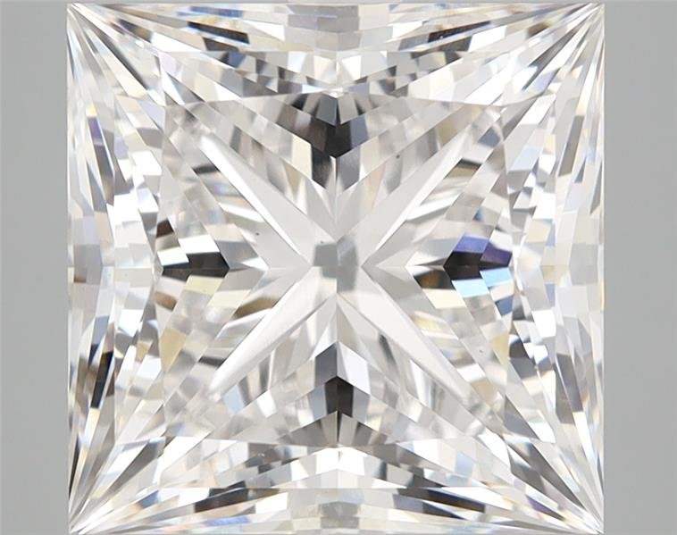 6.39ct F VS1 Rare Carat Ideal Cut Princess Lab Grown Diamond