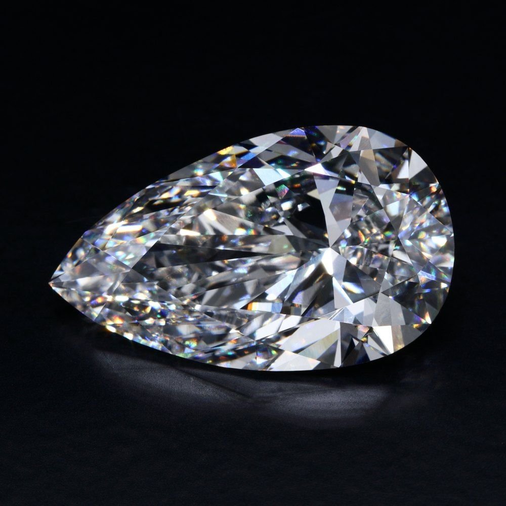 25.00ct E VS1 Rare Carat Ideal Cut Pear Lab Grown Diamond