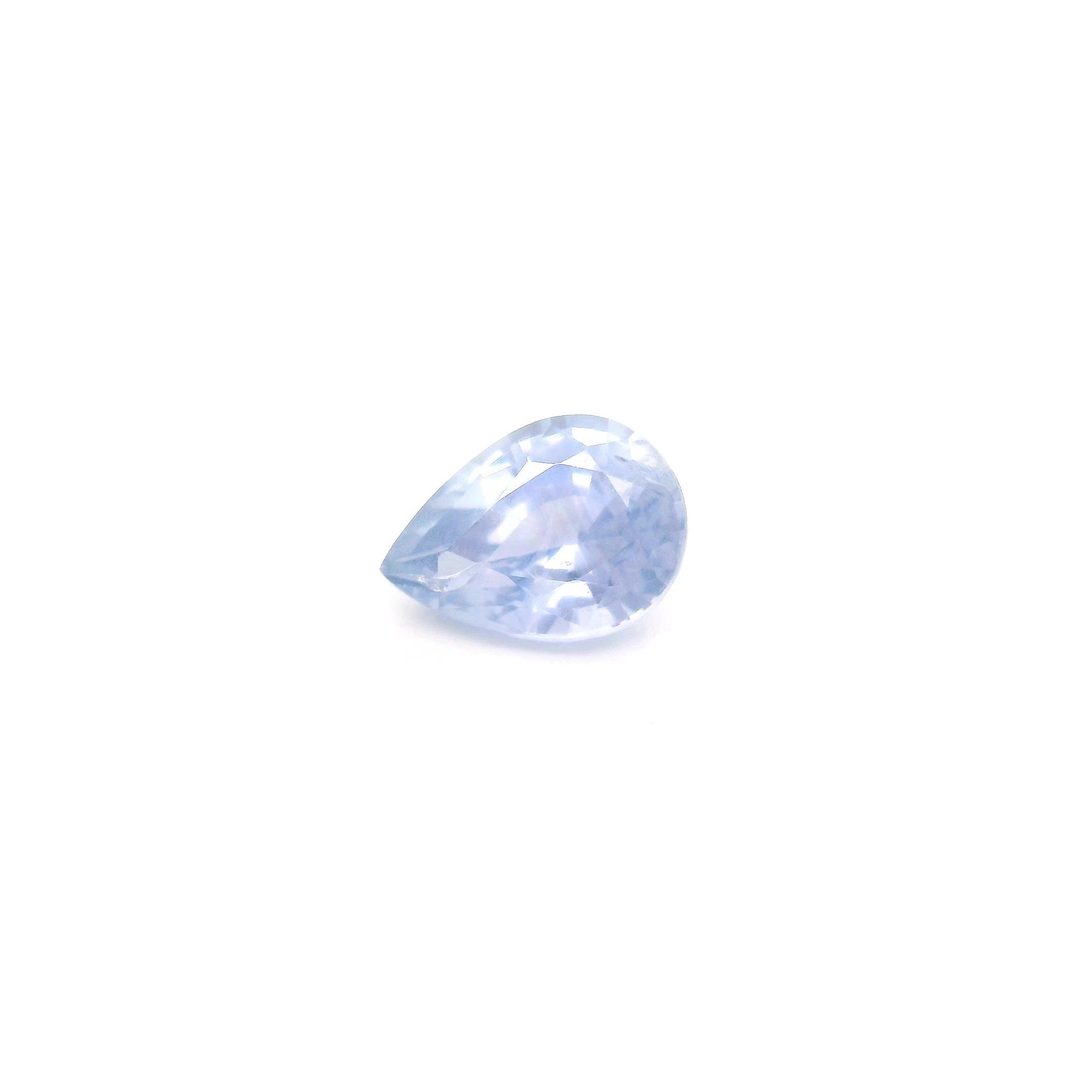 1.02 Carat Light Blue Pear Sapphire