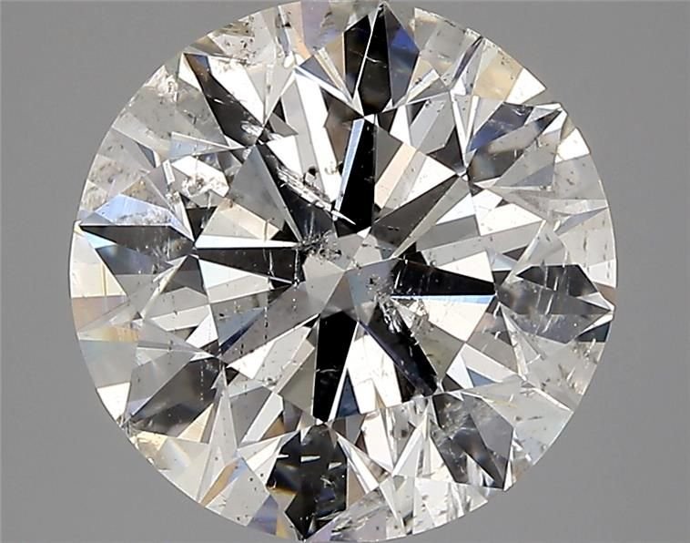 4.20ct H SI2 Rare Carat Ideal Cut Round Diamond