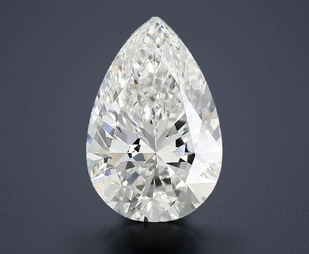 5.00 Carat Pear Lab Diamond