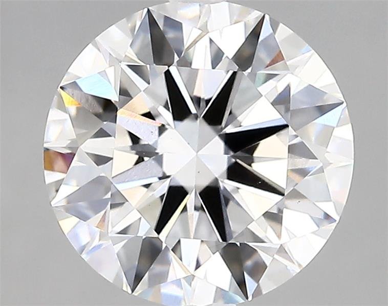 3.04ct D VS2 Rare Carat Ideal Cut Round Lab Grown Diamond