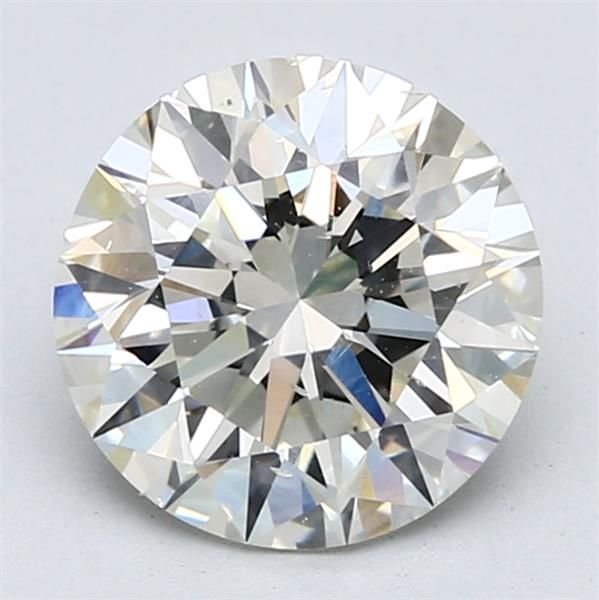 2.70ct K SI1 Rare Carat Ideal Cut Round Diamond