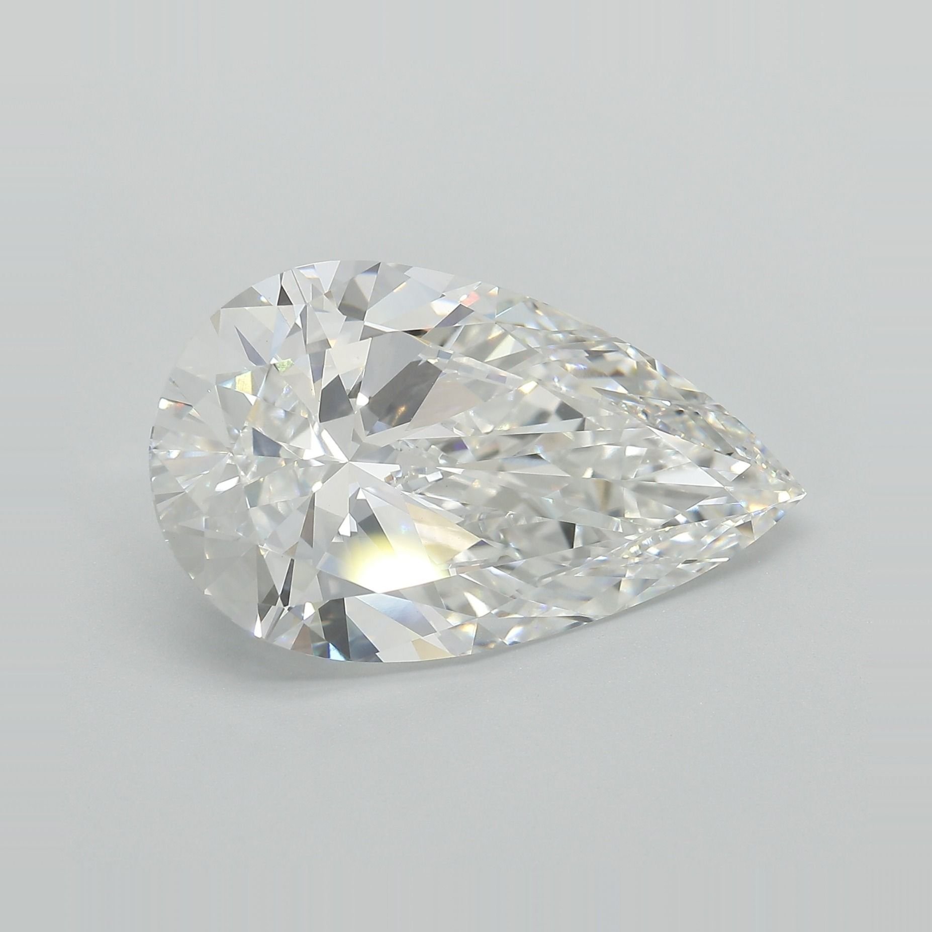 12.01ct F VVS2 Very Good Cut Pear Lab Grown Diamond