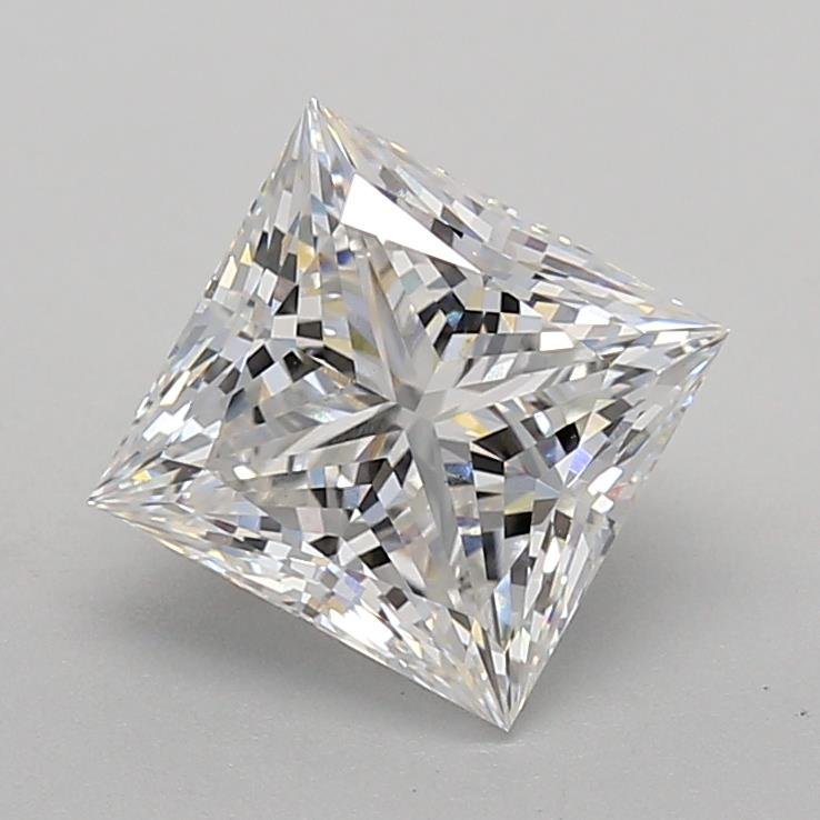 3.02ct E VS2 Rare Carat Ideal Cut Princess Lab Grown Diamond