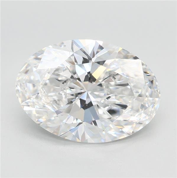 3.09ct E VVS2 Rare Carat Ideal Cut Oval Lab Grown Diamond