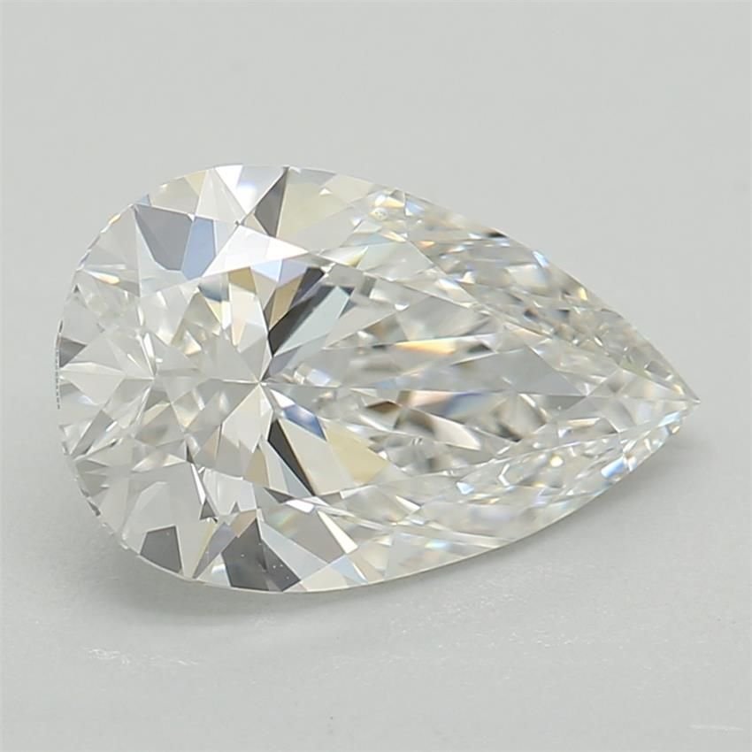 0.91ct E VVS2 Rare Carat Ideal Cut Pear Lab Grown Diamond
