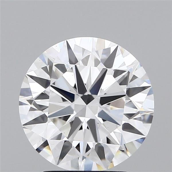 2.45ct F VS2 Rare Carat Ideal Cut Round Lab Grown Diamond