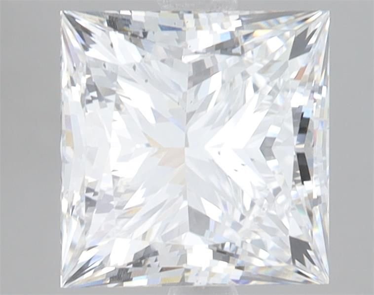 3.02ct E VS2 Rare Carat Ideal Cut Princess Lab Grown Diamond