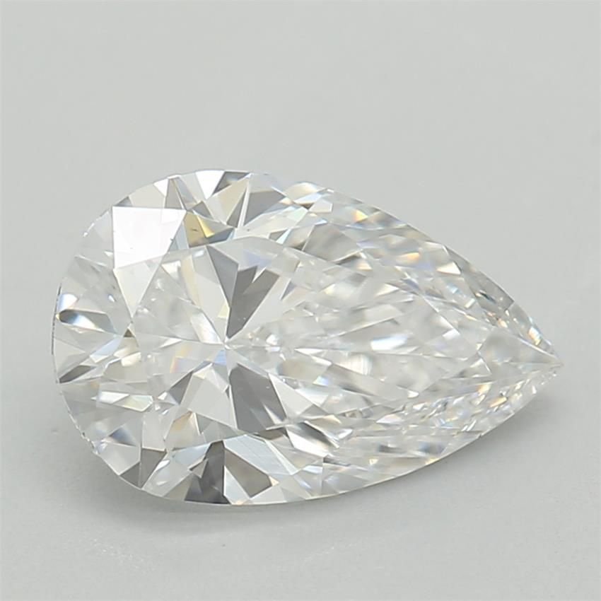 0.78ct D VS1 Rare Carat Ideal Cut Pear Lab Grown Diamond