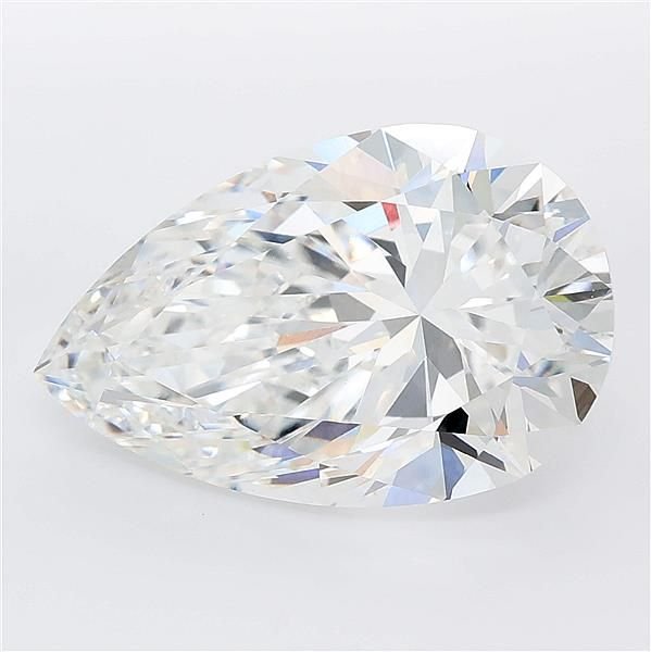 6.55ct E VVS2 Very Good Cut Pear Lab Grown Diamond