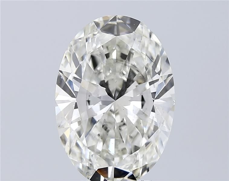 5.25ct H SI1 Very Good Cut Oval Lab Grown Diamond