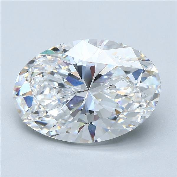 7.01ct F SI1 Very Good Cut Oval Diamond