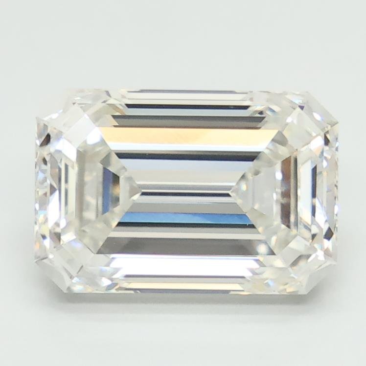 3.10ct G VVS2 Excellent Cut Emerald Lab Grown Diamond