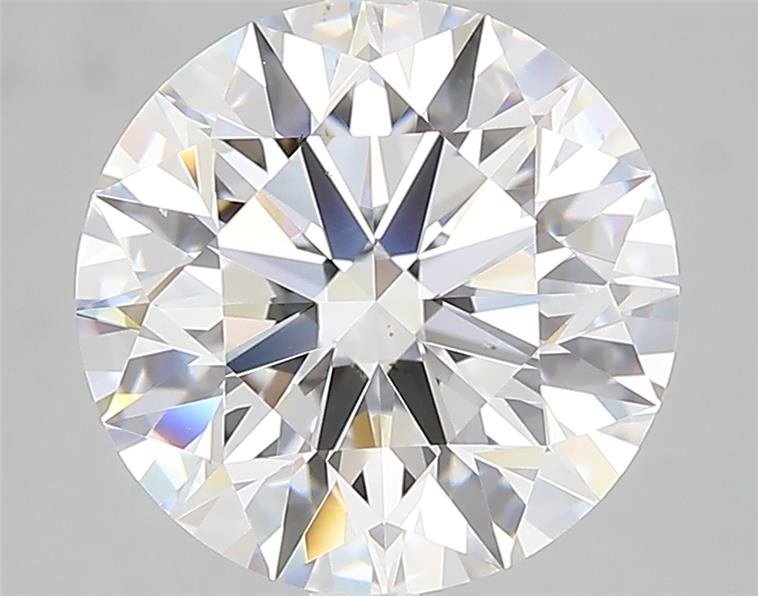 4.03ct D VS2 Rare Carat Ideal Cut Round Diamond