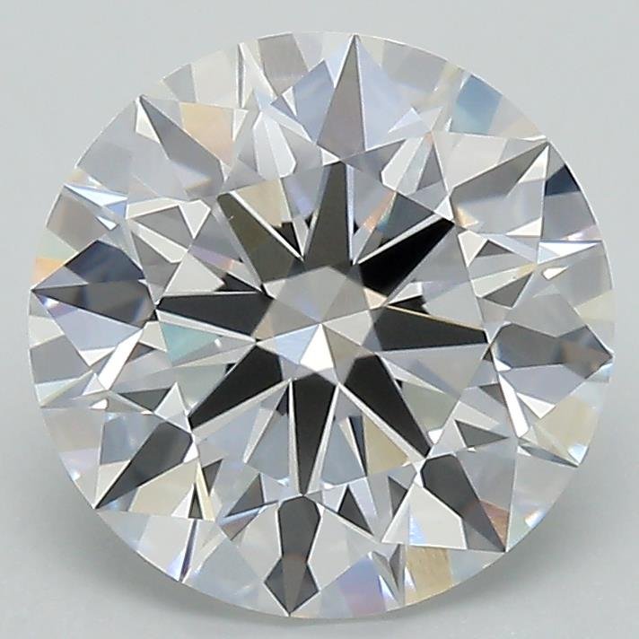 2.84ct D VS1 Rare Carat Ideal Cut Round Lab Grown Diamond