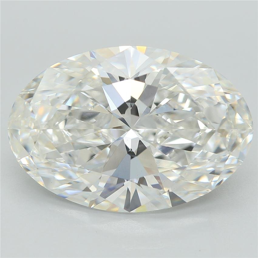 5.51ct F VVS2 Rare Carat Ideal Cut Oval Lab Grown Diamond