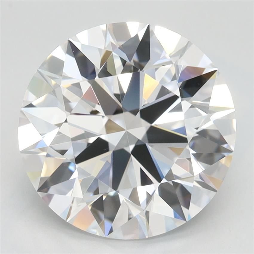 3.19ct D IF Rare Carat Ideal Cut Round Lab Grown Diamond