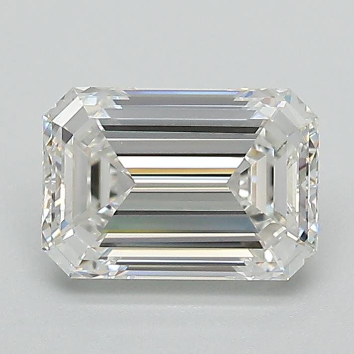 1.50ct E VVS2 Rare Carat Ideal Cut Emerald Lab Grown Diamond