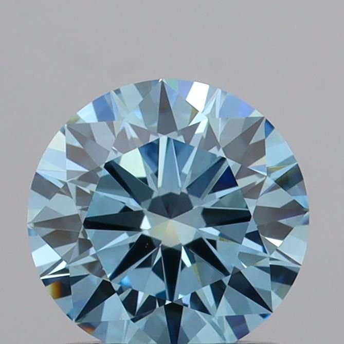 1.00 Ct. Fancy Vivid Blue Round Lab Diamond