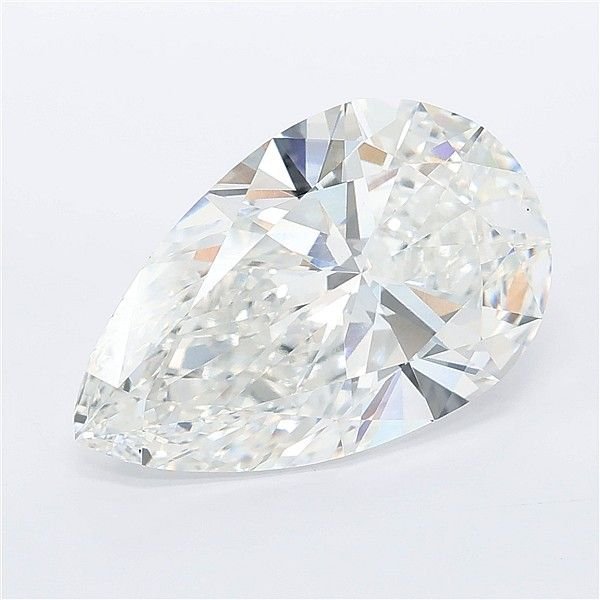 5.74ct E VVS2 Rare Carat Ideal Cut Pear Lab Grown Diamond