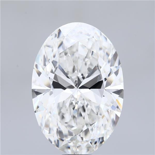 23.06ct F VS2 Rare Carat Ideal Cut Oval Lab Grown Diamond