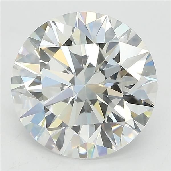 3.06ct E VVS2 Rare Carat Ideal Cut Round Lab Grown Diamond