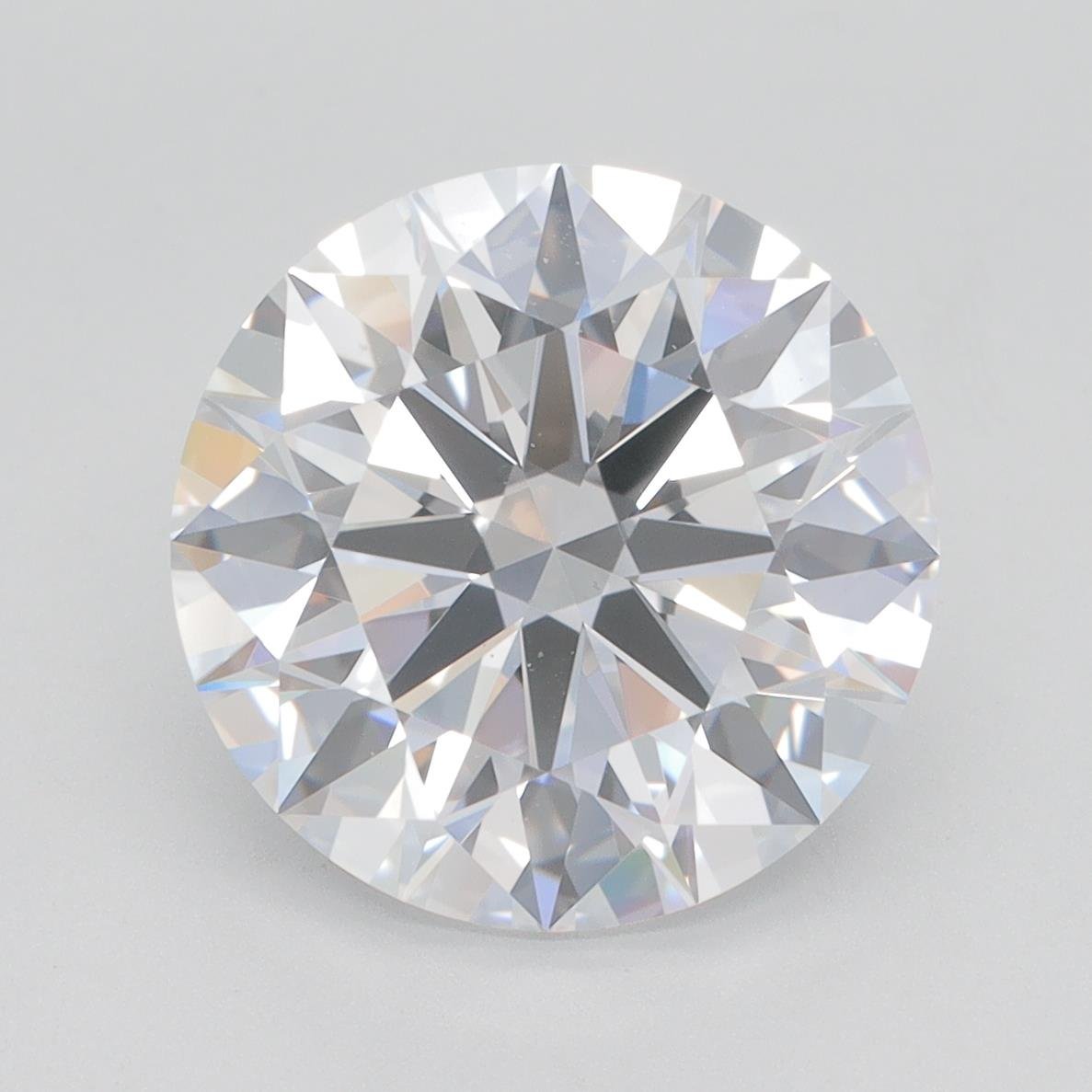 5.01ct D VS2 Rare Carat Ideal Cut Round Lab Grown Diamond