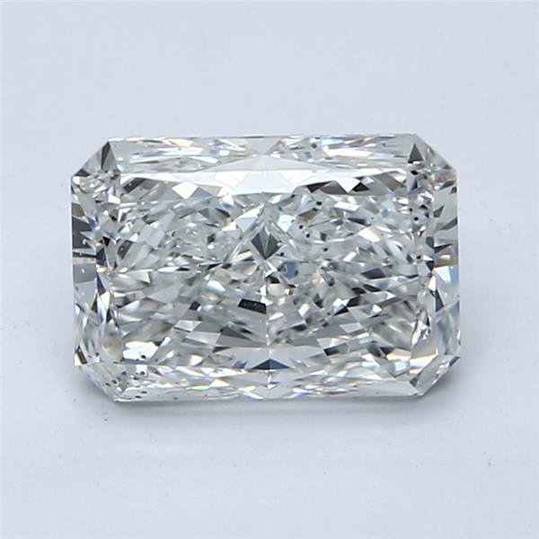 2.01ct E SI2 Rare Carat Ideal Cut Radiant Diamond