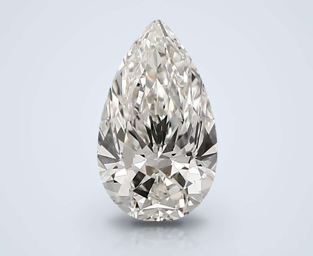 0.71 Carat Pear Natural Diamond
