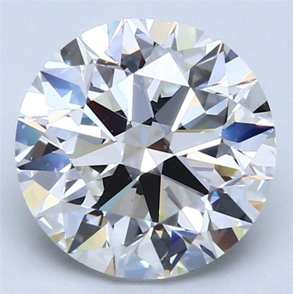 4.02ct E SI1 Rare Carat Ideal Cut Round Diamond