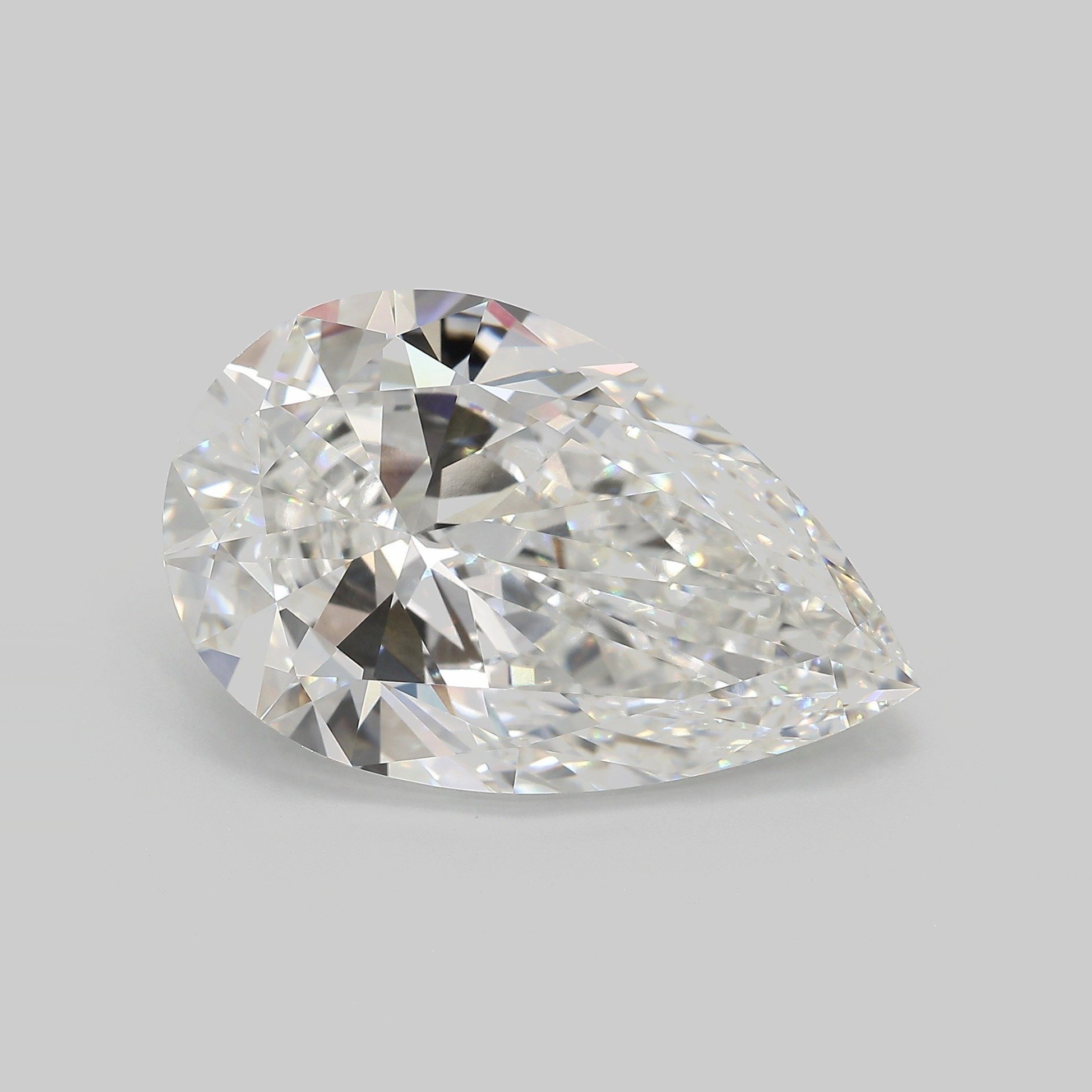 15.11ct F VS1 Very Good Cut Pear Lab Grown Diamond
