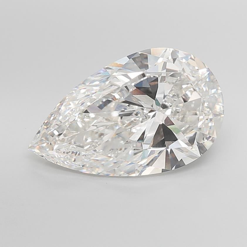 10.04ct F VVS2 Very Good Cut Pear Lab Grown Diamond