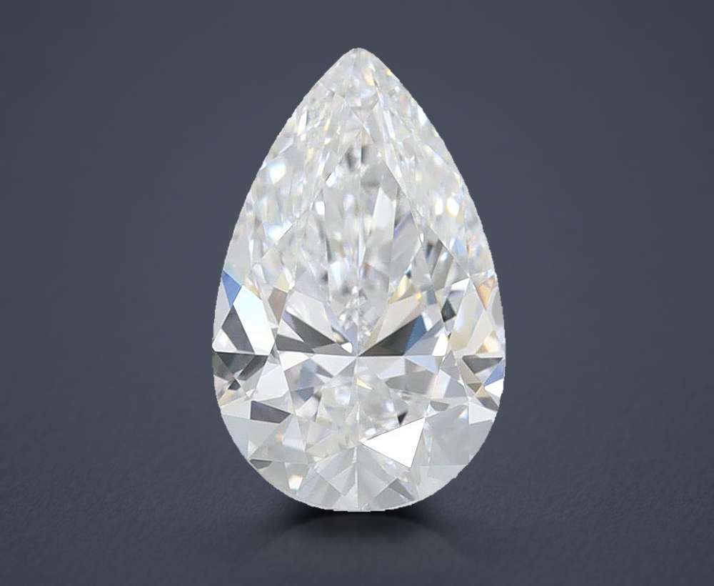1.62 Carat Pear Lab Diamond