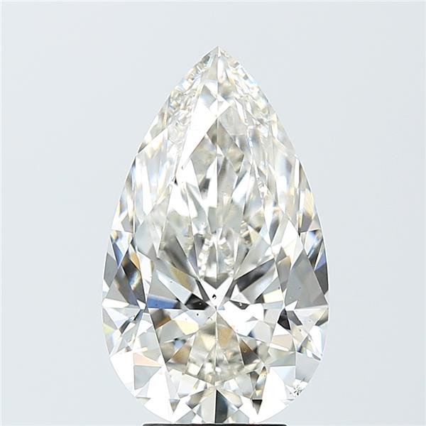 5.06ct H SI1 Rare Carat Ideal Cut Pear Lab Grown Diamond