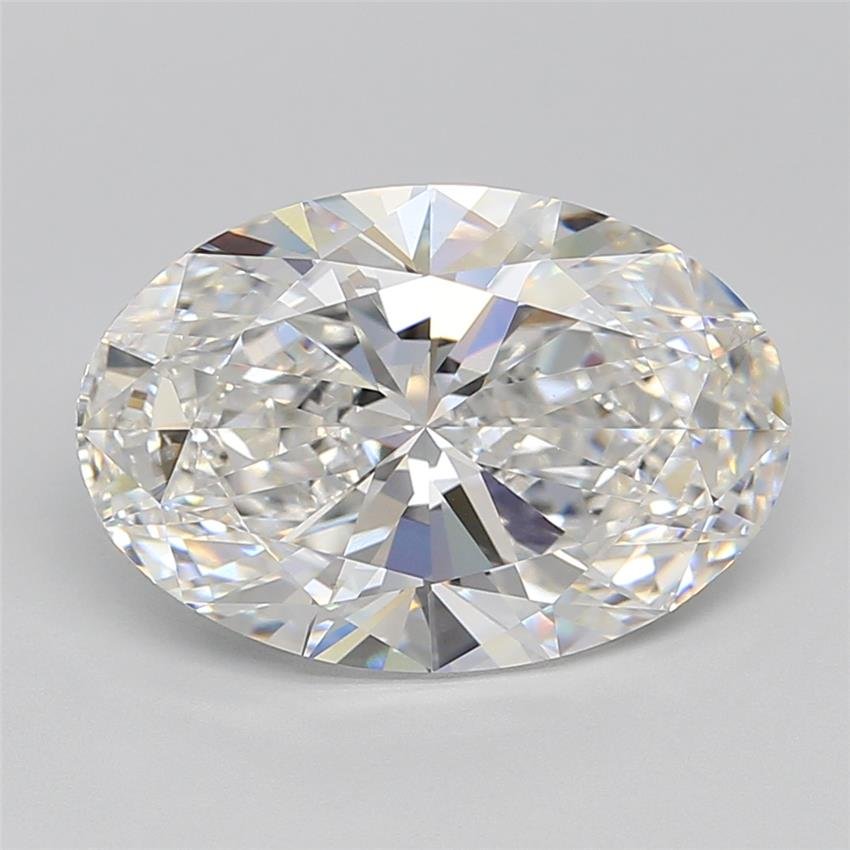 7.02ct F VS1 Rare Carat Ideal Cut Oval Lab Grown Diamond