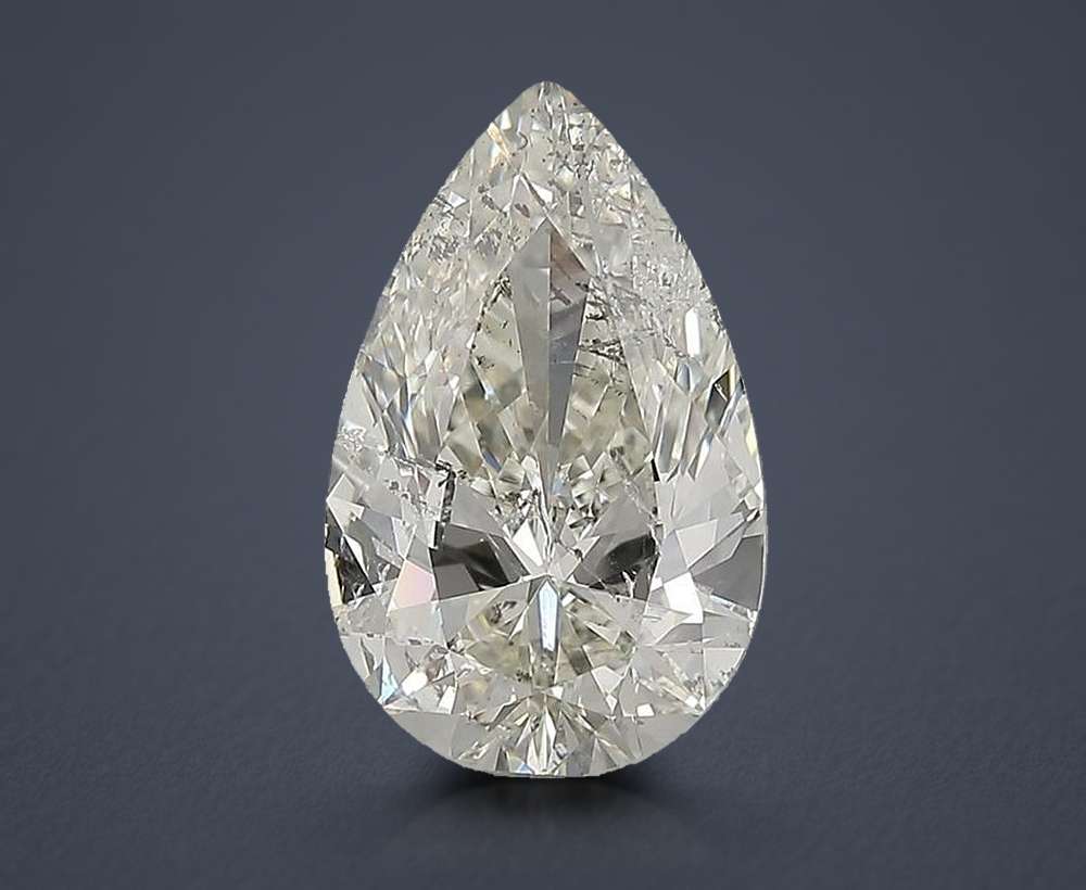 3.52 Carat Pear Natural Diamond