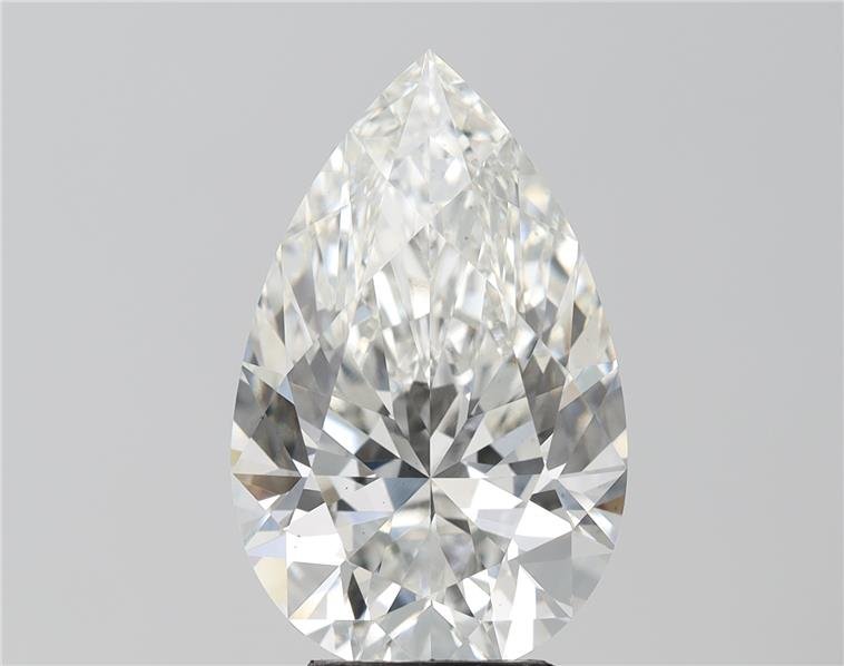 5.57ct H VS2 Rare Carat Ideal Cut Pear Lab Grown Diamond