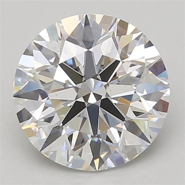 3.01ct F VS2 Rare Carat Ideal Cut Round Lab Grown Diamond